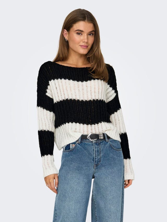 ONLY Round Neck Dropped shoulders Pullover - 15324054