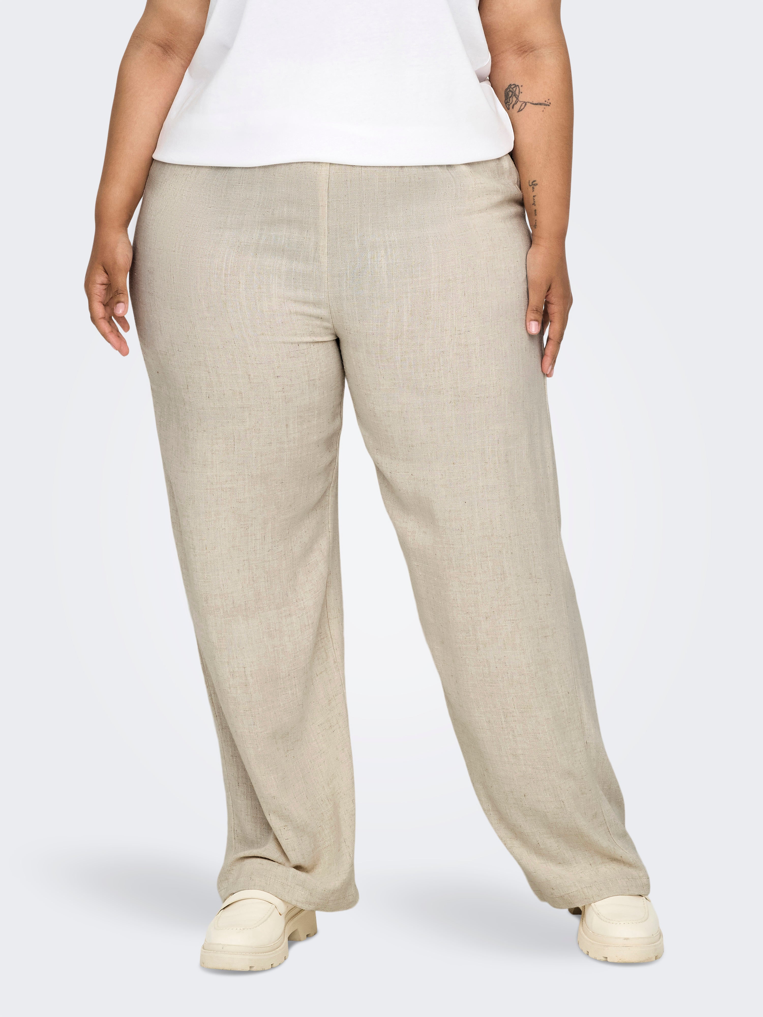 Carmakoma Jeans Plus Size – Høj Talje Lige Ben Store Størrelser