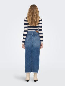 ONLY Midi denim skirt -Medium Blue Denim - 15324102