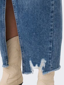 ONLY Jupe longue Taille moyenne -Medium Blue Denim - 15324102