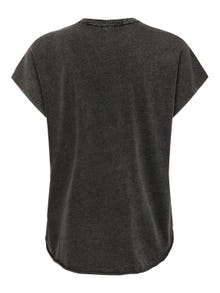ONLY Regular Fit Round Neck T-Shirt -Black - 15324121