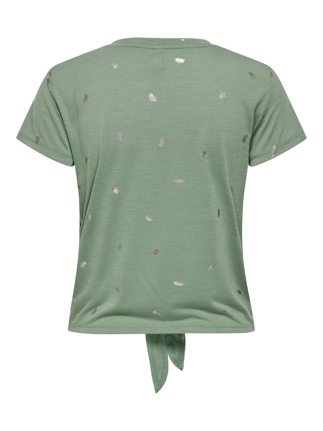 ONLY Normal geschnitten Rundhals T-Shirt -Hedge Green - 15324327