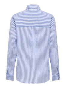 ONLY Regular fit Overhemd kraag Manchetten met knoop Verlaagde schoudernaden Overhemd -Cloud Dancer - 15324340