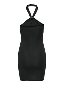 ONLY Normal geschnitten Neckholder Kurzes Kleid -Black - 15324344