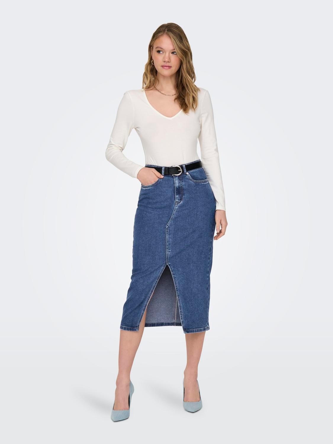 ONLSIRI Denim rok Midden Blauw ONLY