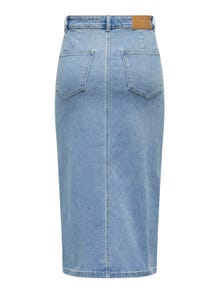 ONLY Midi denim skirt -Light Blue Denim - 15324365