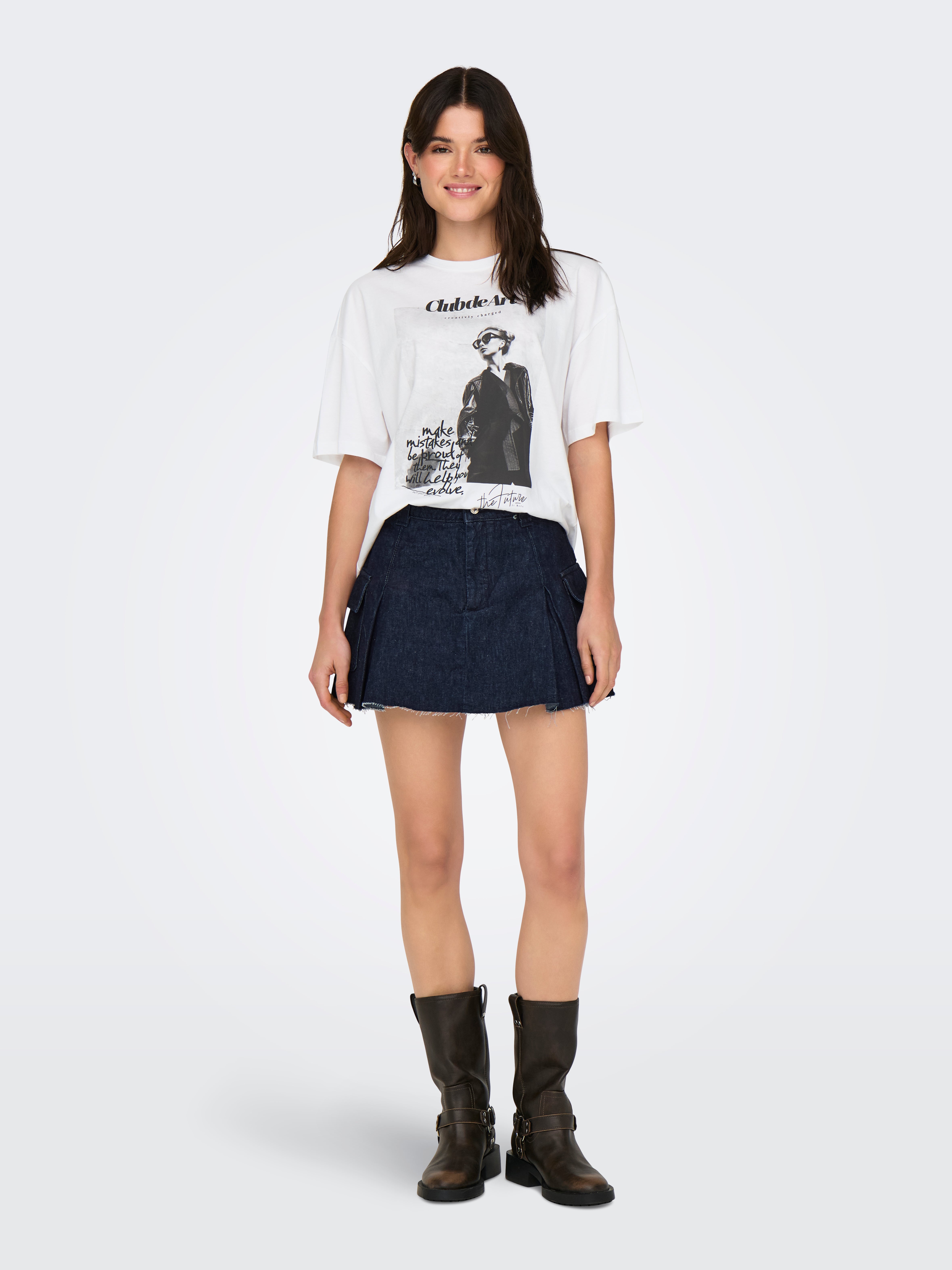 Oversized o-hals t-shirt