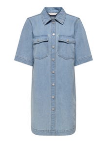 ONLY Denim shirt dress -Light Blue Denim - 15324384