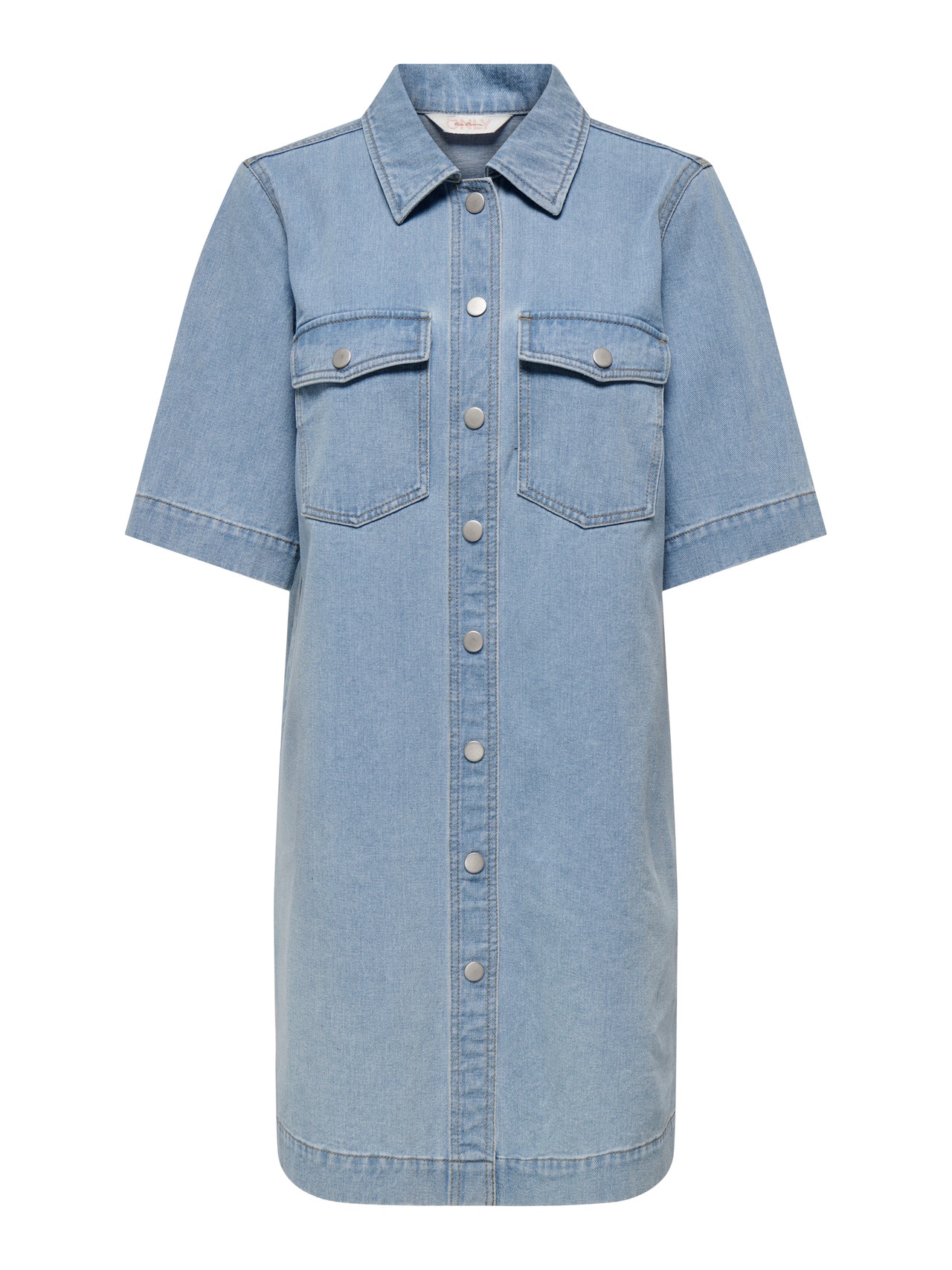 ONLY Denim shirt dress -Light Blue Denim - 15324384