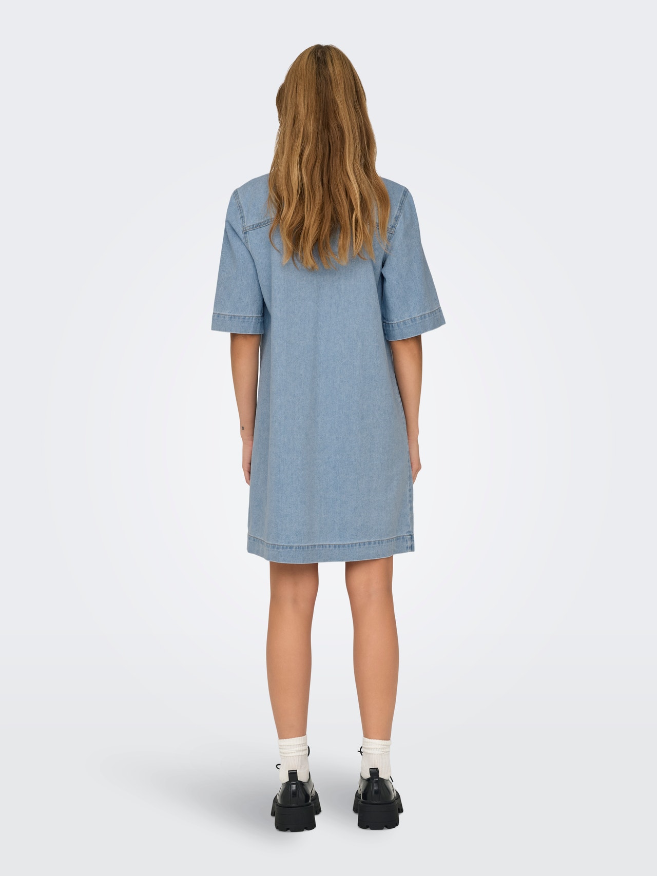 ONLY Denim shirt dress -Light Blue Denim - 15324384