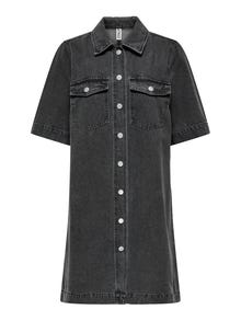 ONLY ONLBELLE Short dress -Washed Black - 15324384