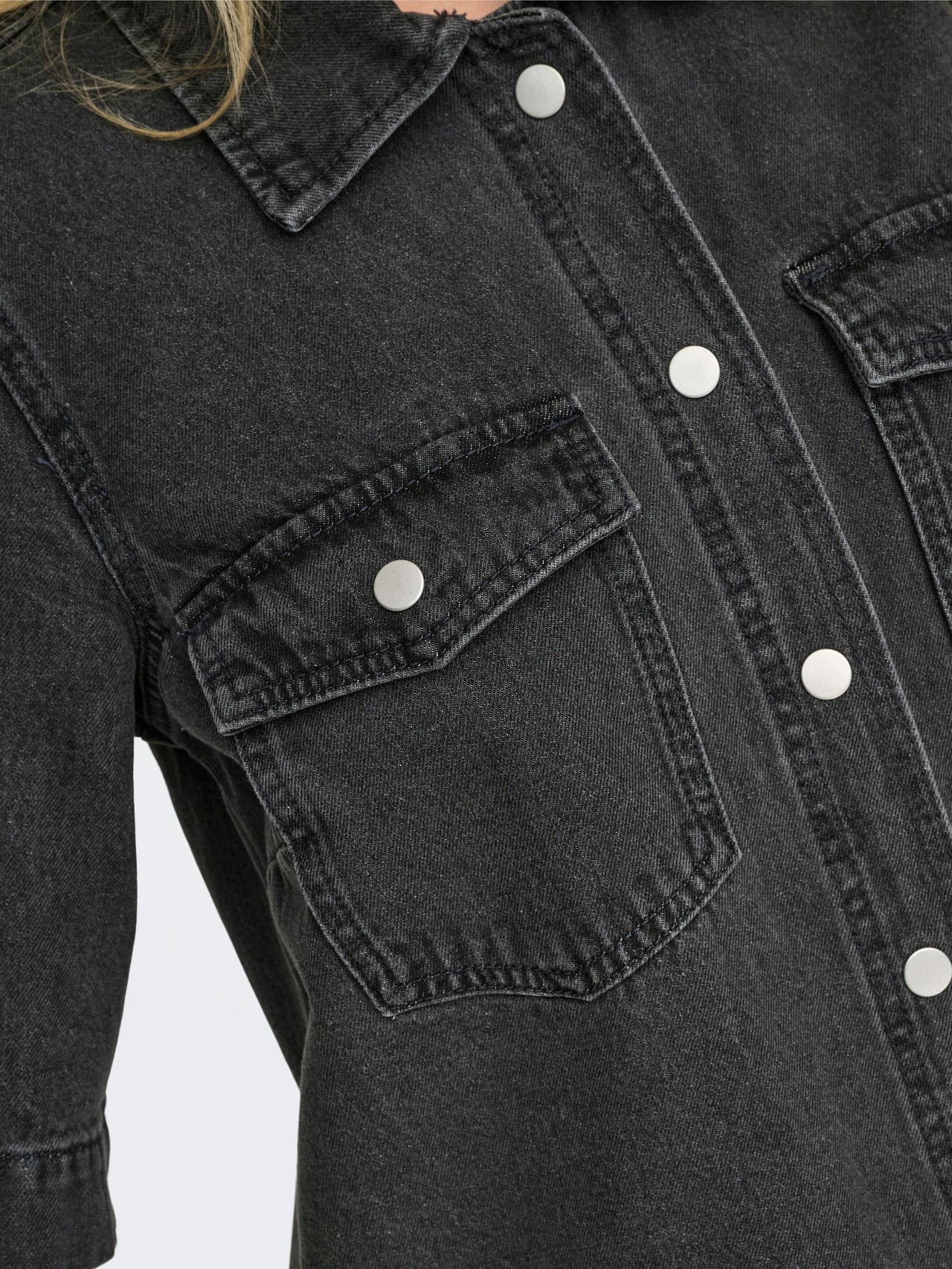 ONLY ONLBELLE Short dress -Washed Black - 15324384