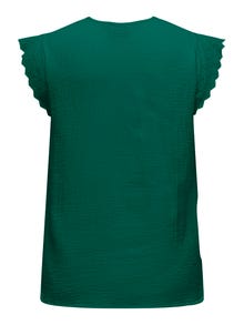ONLY Top Regular Fit Scollo a V Curve -Aventurine - 15324431