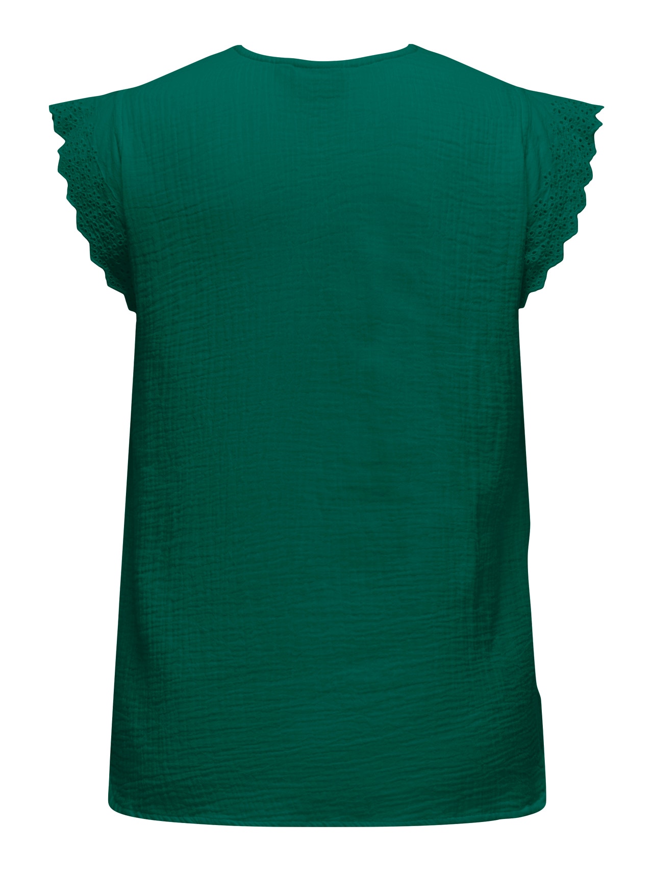 ONLY Top Regular Fit Scollo a V Curve -Aventurine - 15324431
