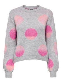 ONLY ONLAIDA Strickpullover -Light Grey Melange - 15324479