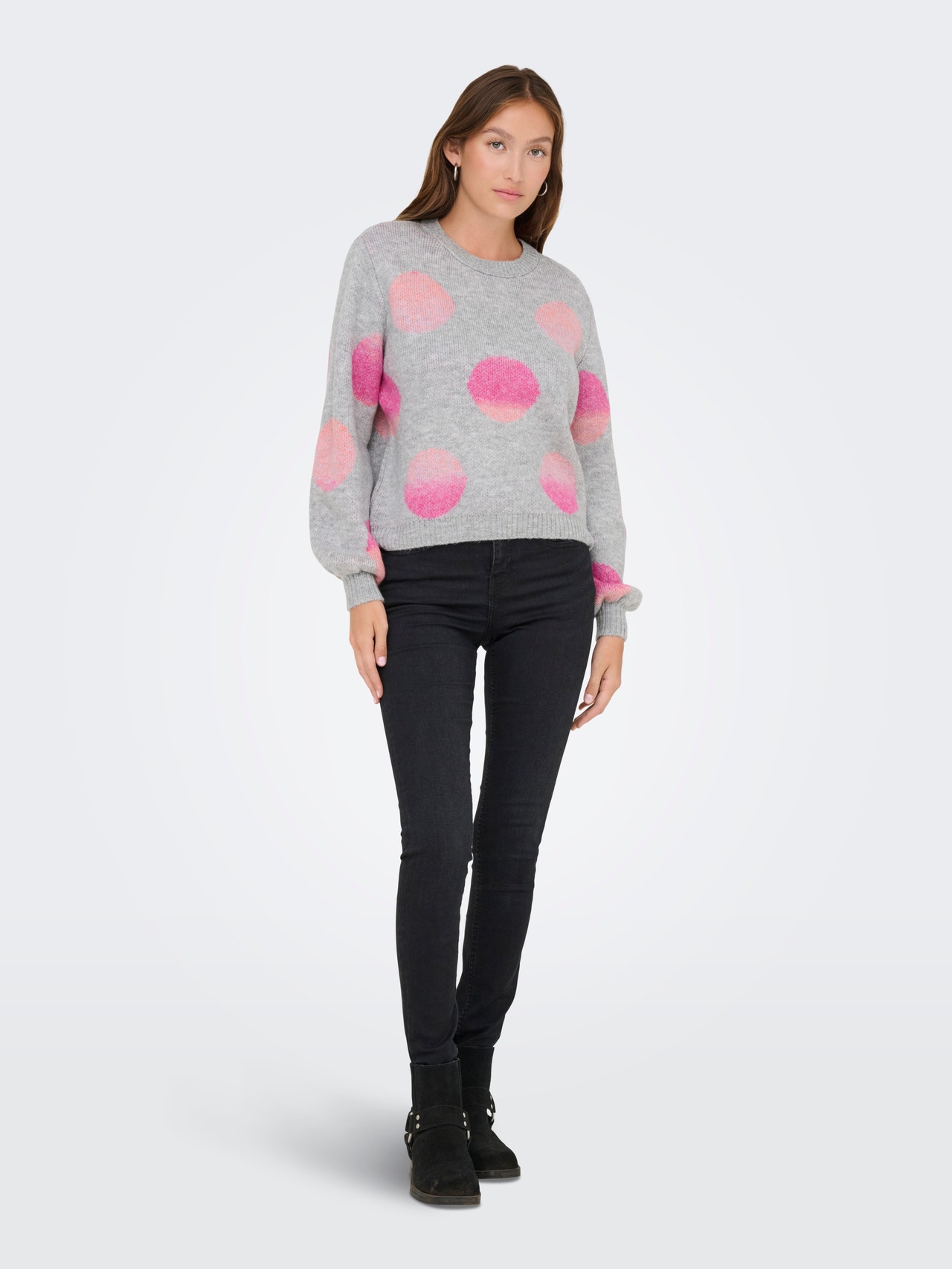 ONLY ONLAIDA Gebreide trui -Light Grey Melange - 15324479