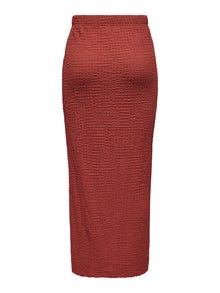 ONLY Maxi skirt with slits -Tandoori Spice - 15324480