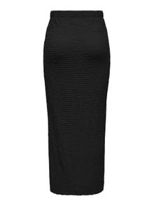 ONLY Maxi nederdel med slids -Black - 15324480
