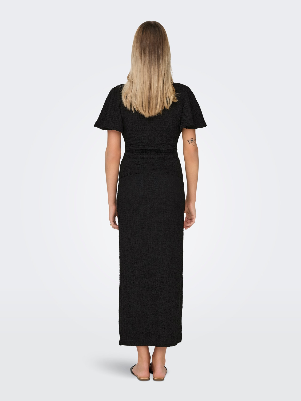 ONLY Maxi skirt with slits -Black - 15324480