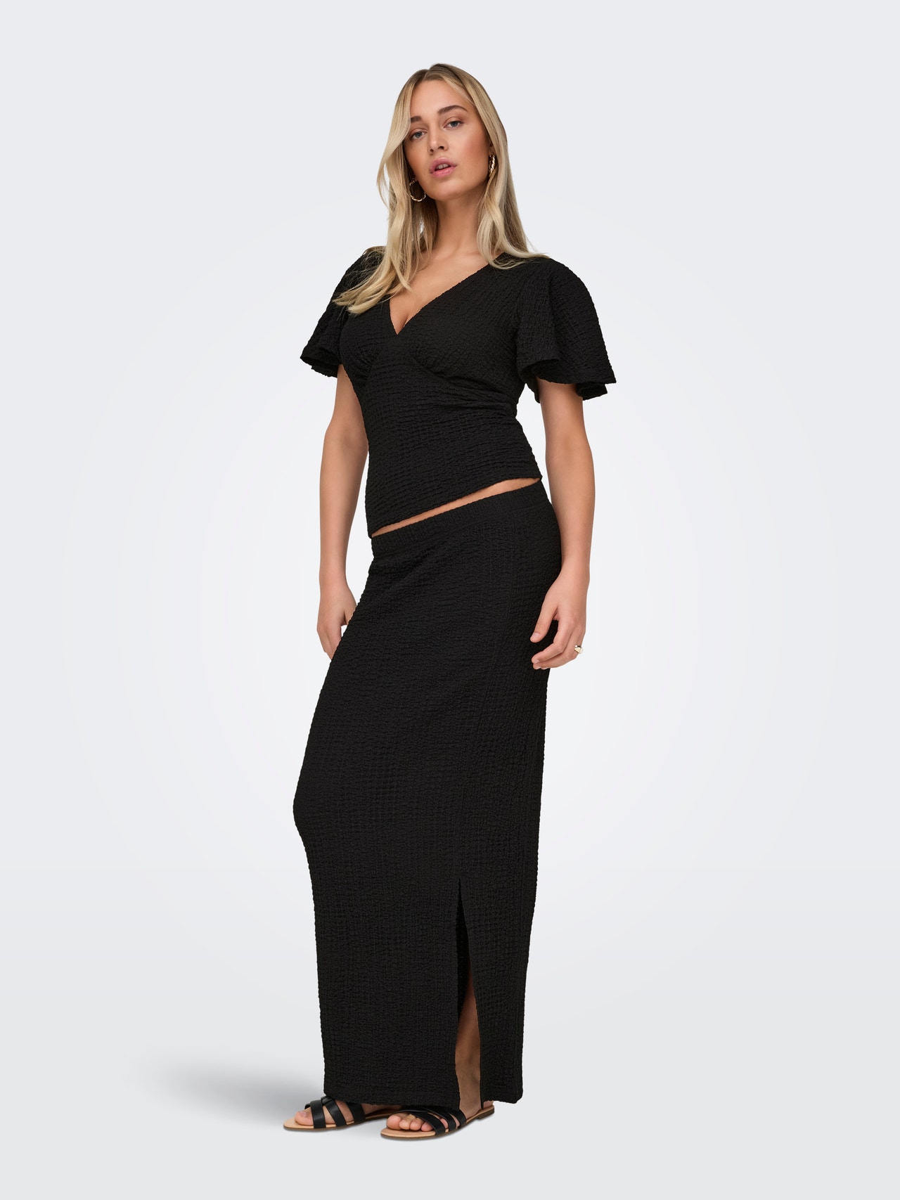 ONLY Long skirt -Black - 15324480