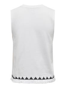 ONLY Regular Fit O-hals Topp -Bright White - 15324501