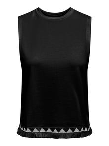 ONLY Tops Regular Fit Col rond -Black - 15324501