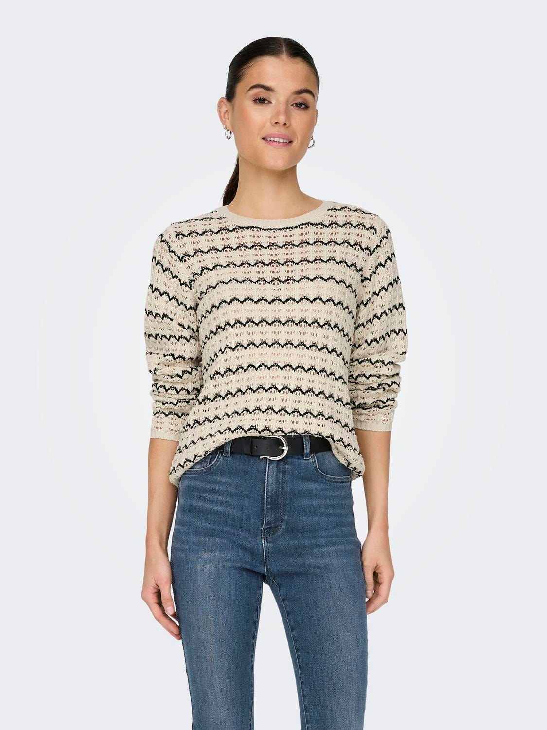 ONLY Normal passform O-ringning Pullover -Birch - 15324522