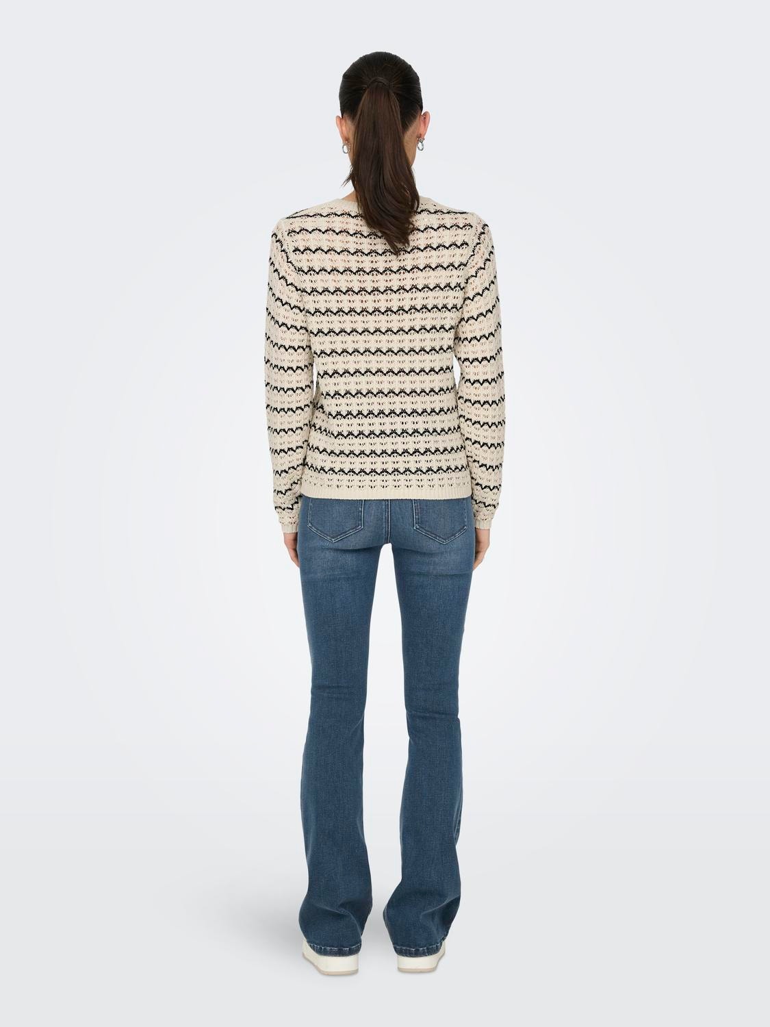 ONLY Normal geschnitten Rundhals Pullover -Birch - 15324522