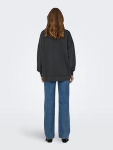 ONLY Regular Fit O-Neck Dropped shoulders Sweatshirt -Black - 15324543