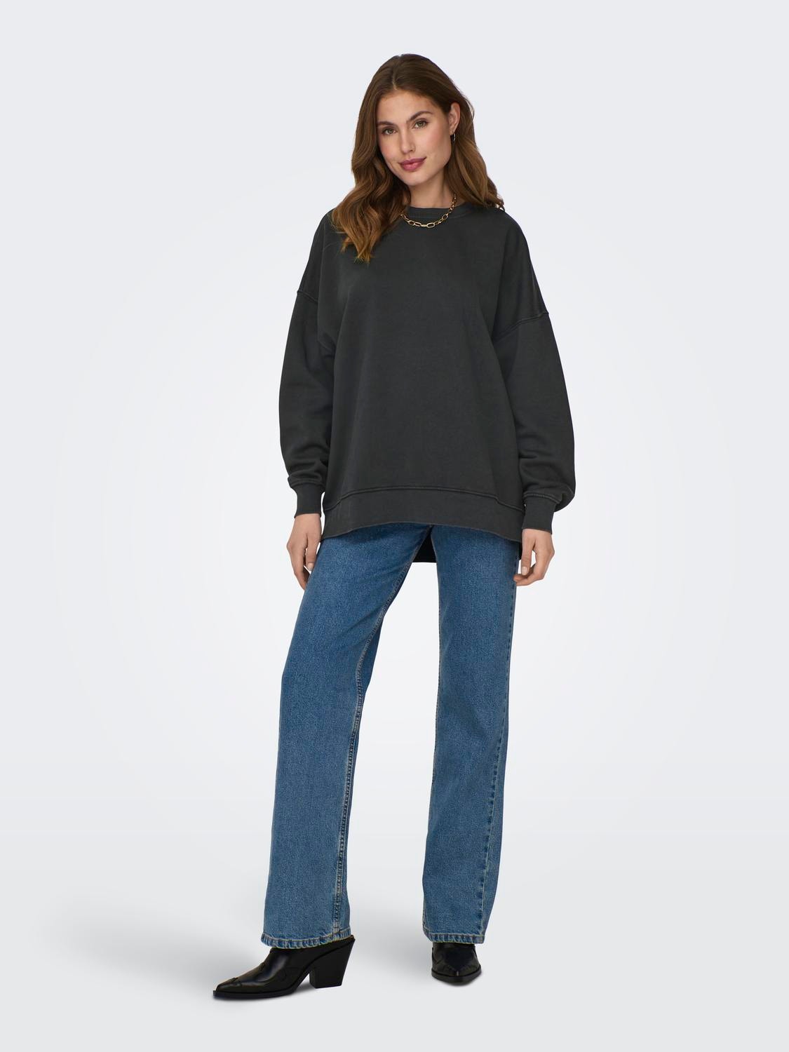 ONLY Oversize sweatshirt -Black - 15324543