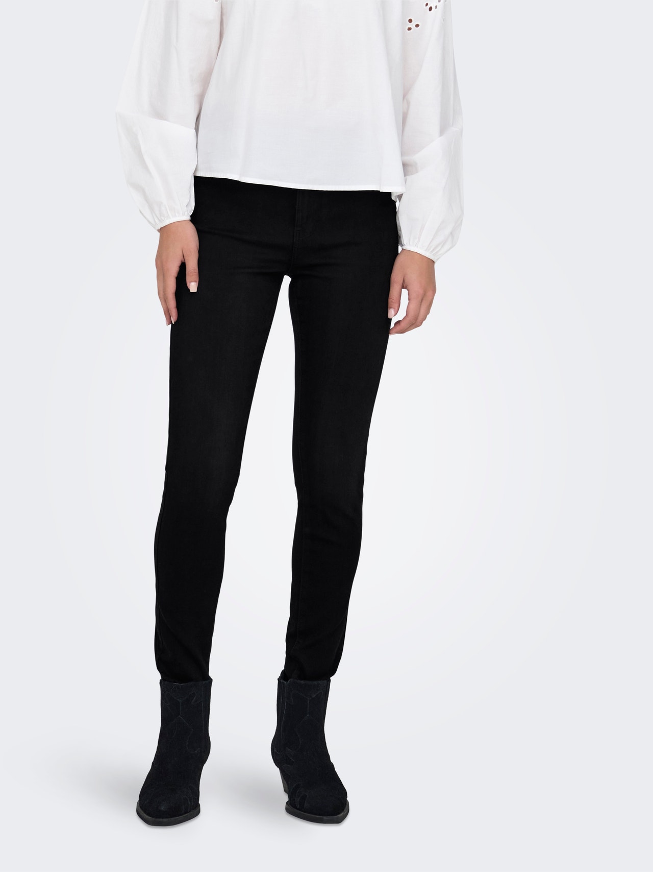ONLY Onlmila Skinny Jeans voor dames, hoge taille, skinny fit jeans, donkerblauw (dark blue denim), 32W / 32L ONLY Onlmila Skinny Jeans voor dames, hoge taille, skinny fit jeans, donkerblauw (dark blue denim), 32W / 32L