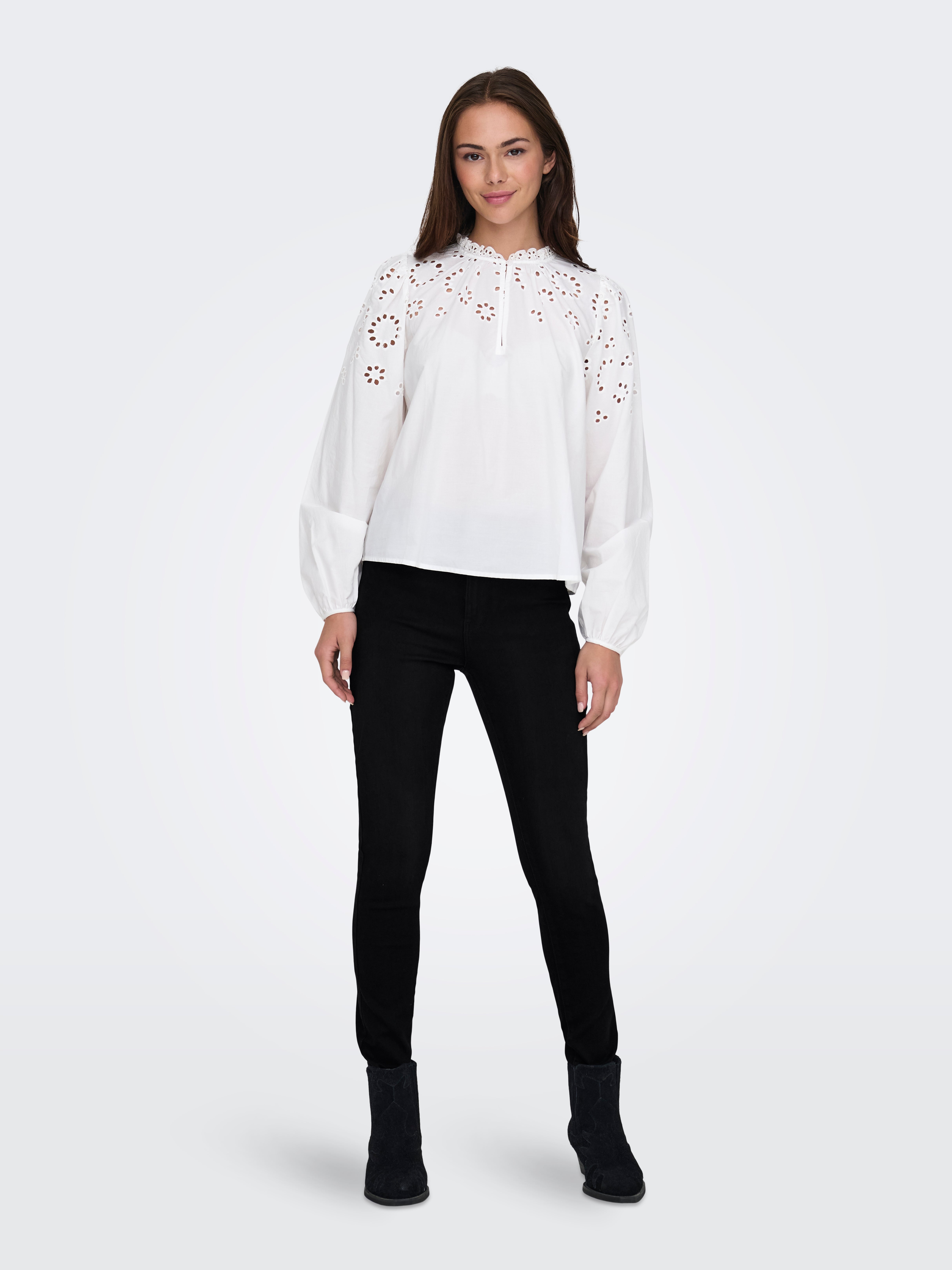 ONLROSE Taille haute Skinny Fit Jeans Noir ONLY®