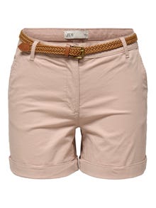 ONLY Regular Fit Mid waist Fold-up hems Shorts -Rugby Tan - 15324743