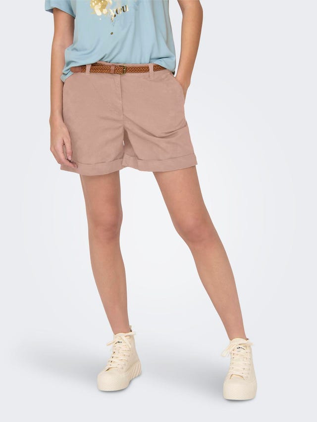 ONLY Shorts Regular Fit Taille moyenne Ourlets repliés - 15324743
