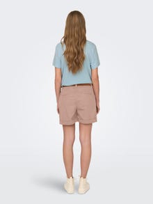 ONLY Shorts with mid waist -Rugby Tan - 15324743