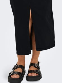 ONLY Midi skirt -Black Denim - 15324767