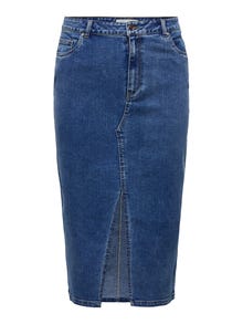 ONLY Curvy denim skirt -Medium Blue Denim - 15324767