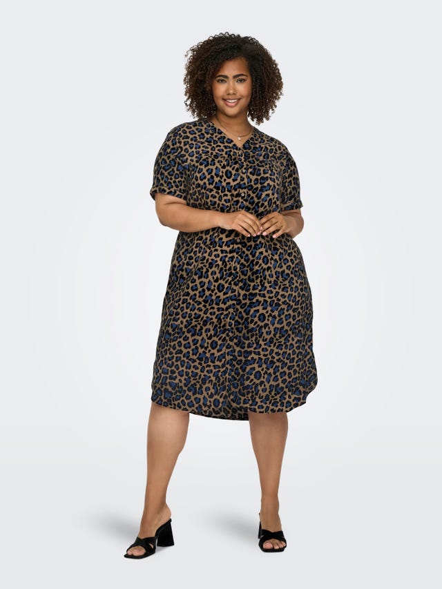ONLY Shirt dress with leopard print - 15324783