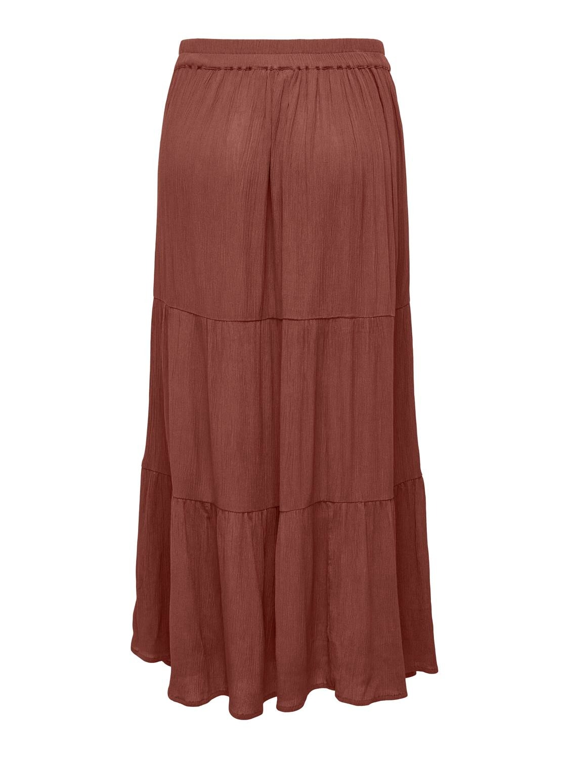 ONLY Mid waist Long skirt -Henna - 15324808