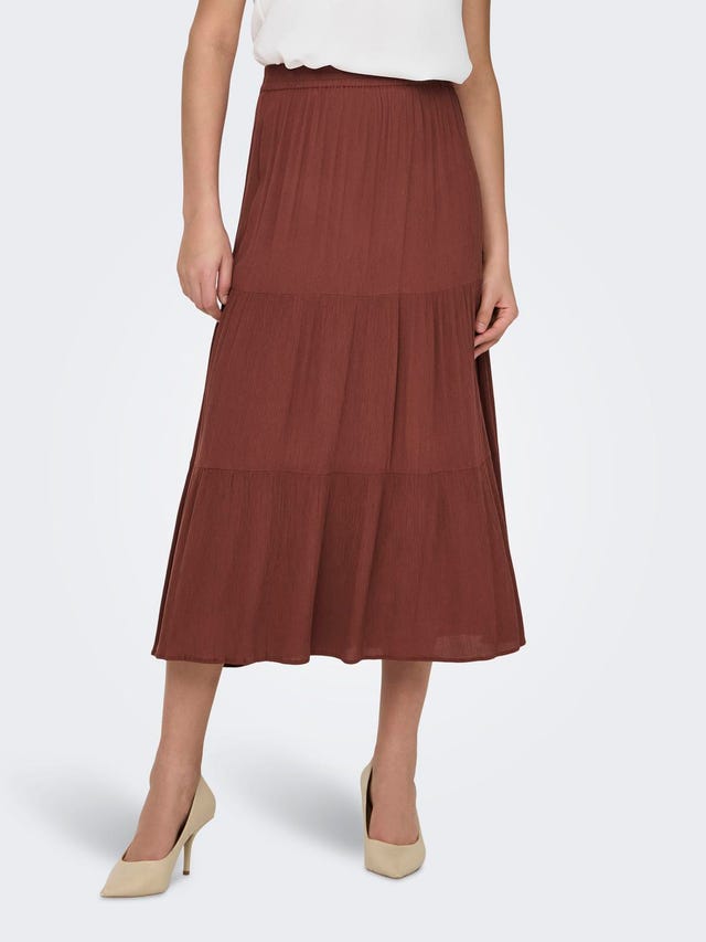 ONLY Mid waist Long skirt - 15324808