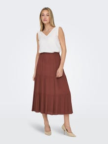 ONLY Mid waist Long skirt -Henna - 15324808