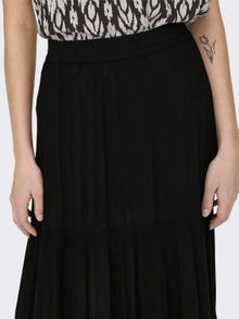 ONLY Mid waist Long skirt -Black - 15324808