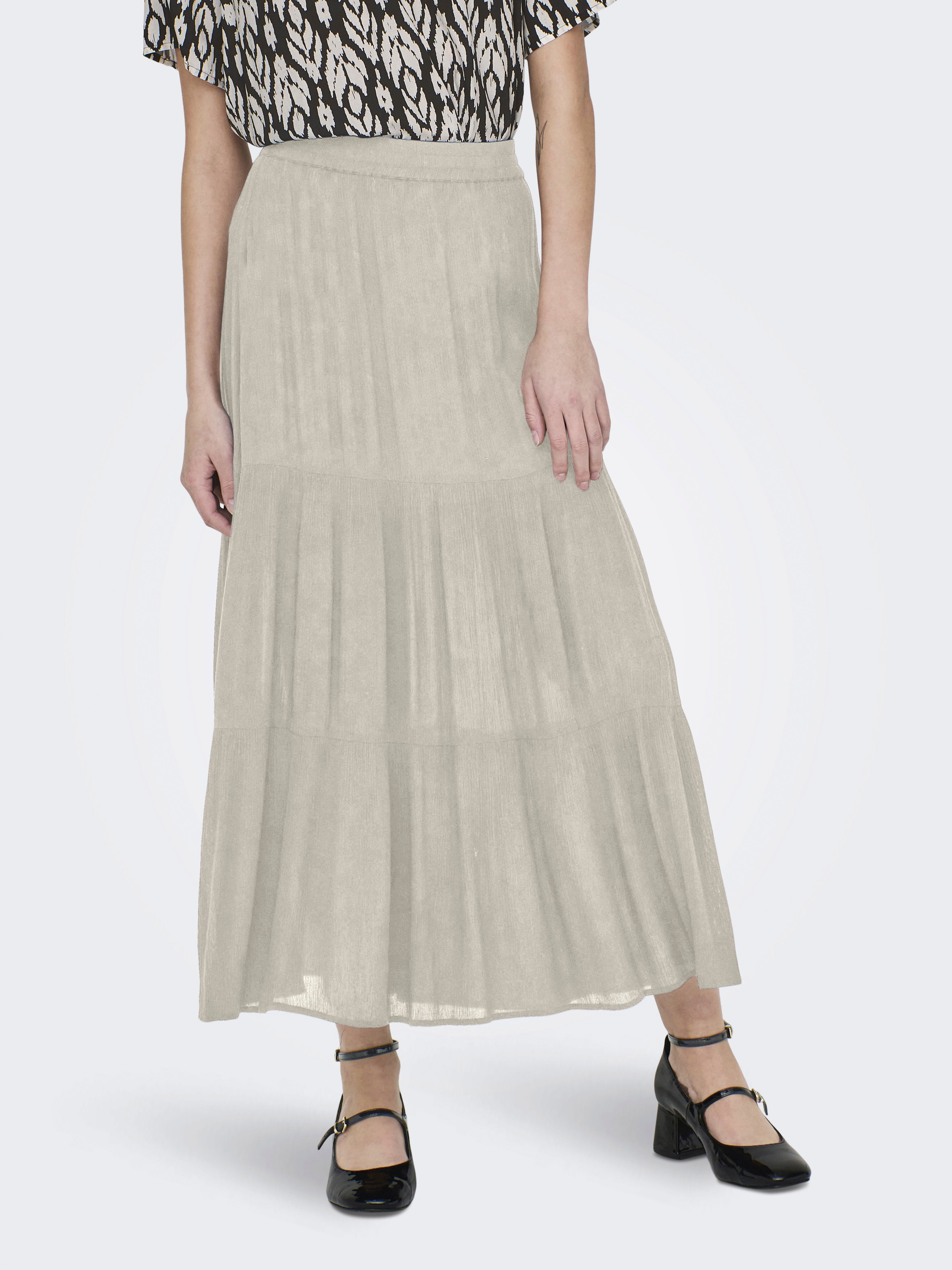 Jupe Taille Haute Style Fête ONLY ONLLOLA-ELYNA HW METAL LONG SK Jupe Taille Haute Style Fête ONLY ONLLOLA-ELYNA HW METAL LONG SK