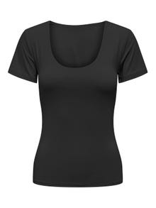 ONLY Reversible t-shirt -Black - 15324820