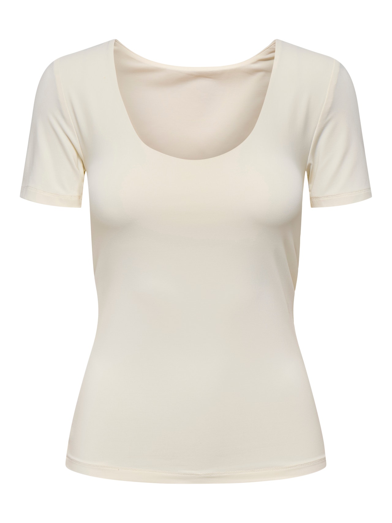 ONLY Tops Regular Fit Col rond -Cloud Dancer - 15324820