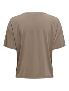 ONLY Tops Corte regular Cuello redondo Hombros caídos -Walnut - 15324822