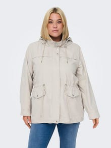 ONLY Curvy high neck jacket -Silver Lining - 15324874