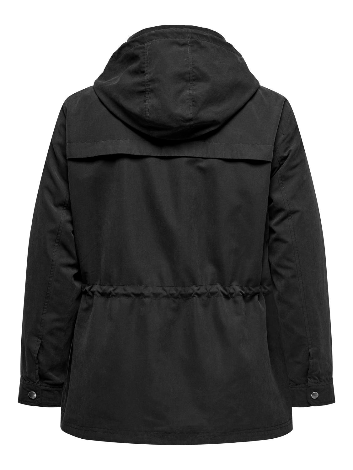 ONLY Curvy high neck jacket -Black - 15324874