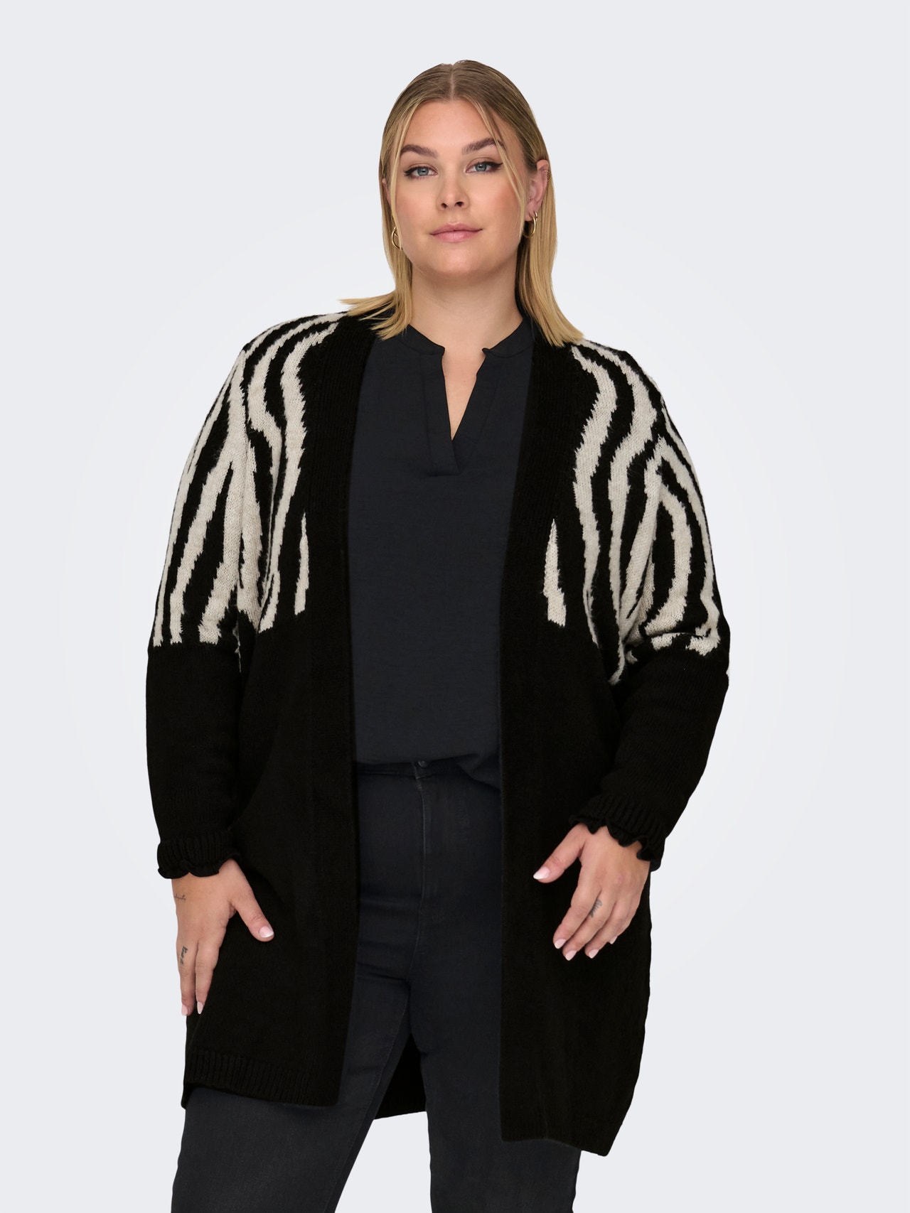 ONLY CARJADE Knitted cardigan -Black - 15324903
