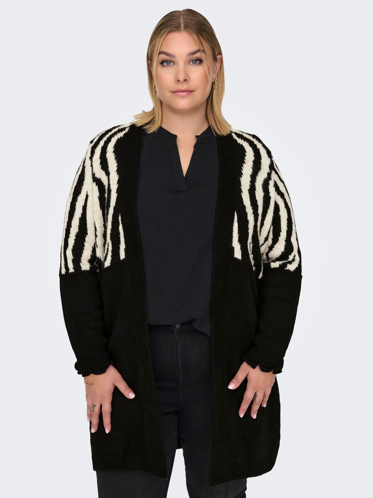 ONLY CARJADE Knitted cardigan -Black - 15324903